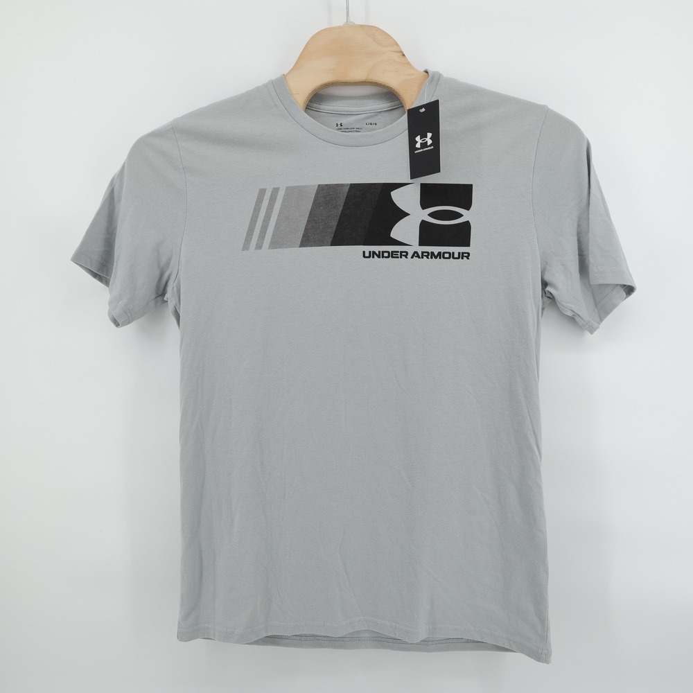 NEW Lot of 2 Under Armour T-Shirt Gray Freedom & UA Graphic Mens Large‎ - Picture 5 of 10